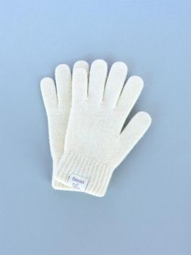 GOCORI SHORT KNIT GLOVES - BEIGE