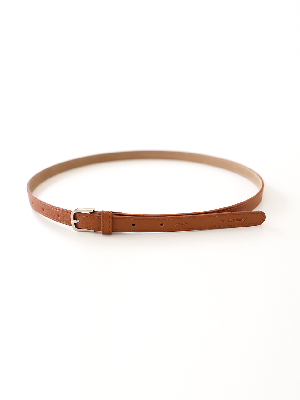 GOCORI Vegan Leather Belt_Cinnamon Brown
