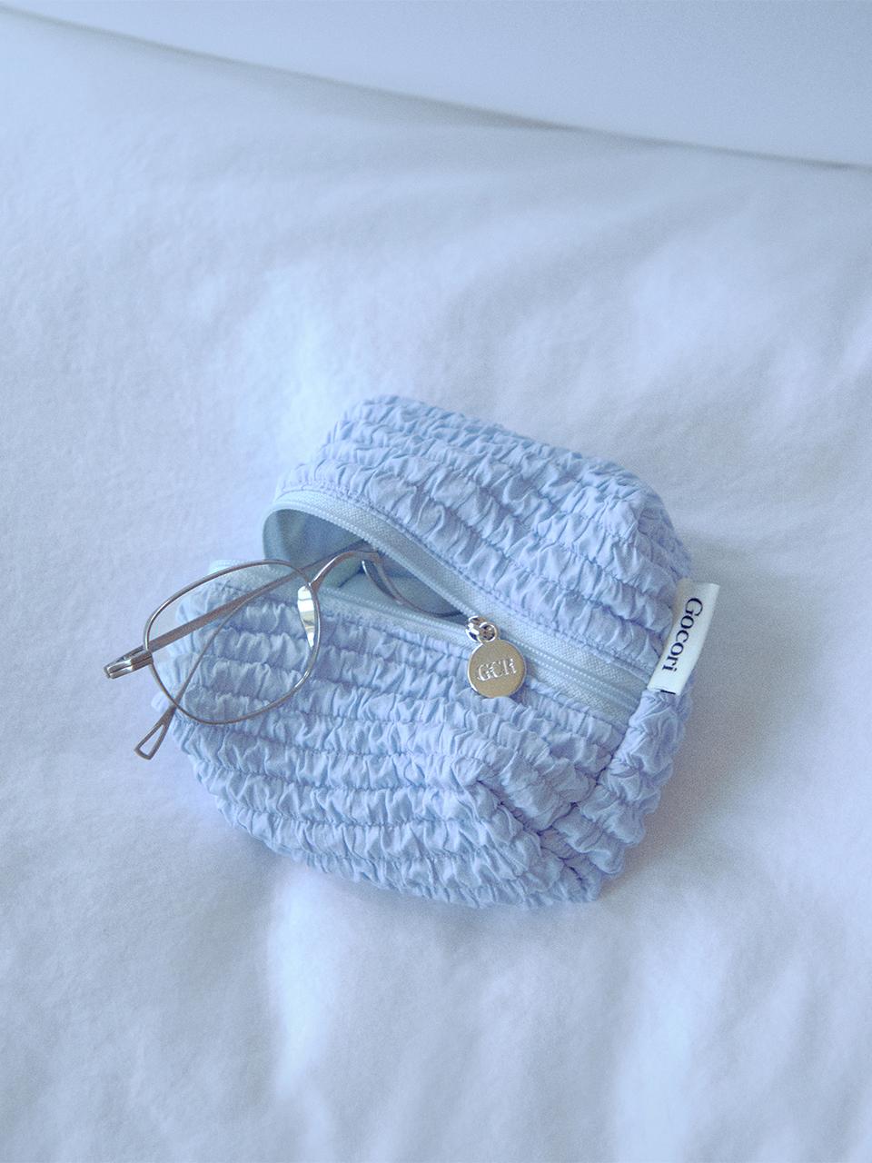 GOCORI Wrinkle Pomi Pouch [Sky Blue]