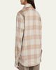 God's True Cashmere Champagne Tartan Button-Front Cashmere Shirt - 3