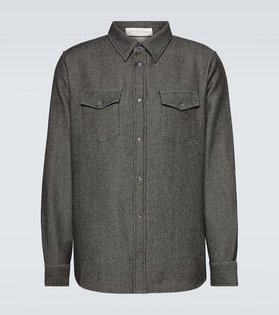God's True Cashmere God's True Cashmere Cashmere and cotton twill shirt