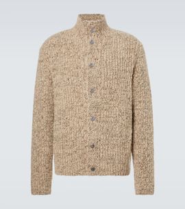 God's True Cashmere God's True Cashmere Cashmere bouclÃ© cardigan with labradorite