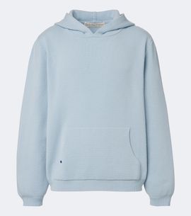 God's True Cashmere God's True Cashmere Cashmere hoodie with lapis lazuli