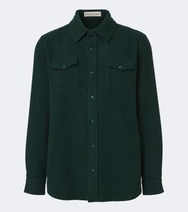 God's True Cashmere God's True Cashmere Cashmere shirt with malachite