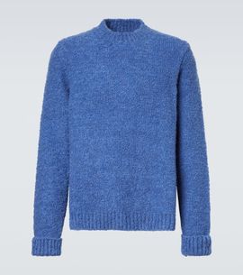 God's True Cashmere God's True Cashmere Cloud cashmere sweater with lapis lazuli