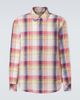 God's True Cashmere God's True Cashmere Daybreak plaid linen shirt with sunstone - 1