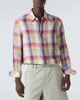 God's True Cashmere God's True Cashmere Daybreak plaid linen shirt with sunstone - 3
