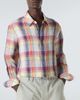 God's True Cashmere God's True Cashmere Daybreak plaid linen shirt with sunstone - 5