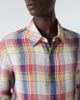 God's True Cashmere God's True Cashmere Daybreak plaid linen shirt with sunstone - 6