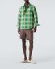 God's True Cashmere God's True Cashmere Harbor tartan linen shirt with lapis lazuli - 2