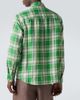 God's True Cashmere God's True Cashmere Harbor tartan linen shirt with lapis lazuli - 4