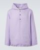 God's True Cashmere God's True Cashmere Hooded linen jacket with amethyst - 1