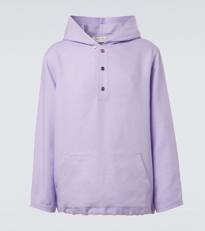God's True Cashmere God's True Cashmere Hooded linen jacket with amethyst