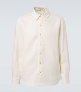 God's True Cashmere God's True Cashmere Linen shirt with moonstone