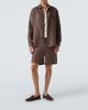 God's True Cashmere God's True Cashmere Linen shirt with orange sunstone - 2