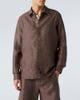 God's True Cashmere God's True Cashmere Linen shirt with orange sunstone - 3