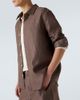 God's True Cashmere God's True Cashmere Linen shirt with orange sunstone - 5