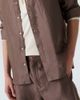God's True Cashmere God's True Cashmere Linen shirt with orange sunstone - 7