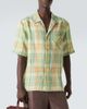God's True Cashmere God's True Cashmere Moss plaid linen shirt with carnelian - 3