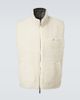 God's True Cashmere God's True Cashmere Reversible cashmere and wool vest with emerald - 1