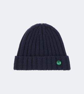 God's True Cashmere God's True Cashmere Ribbed-knit cashmere beanie with malachite