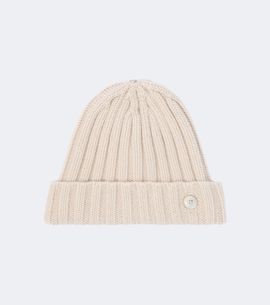 God's True Cashmere God's True Cashmere Ribbed-knit cashmere beanie with moonstone
