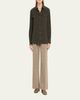 God's True Cashmere Sable Solid Cashmere Flannel Shirt - 2