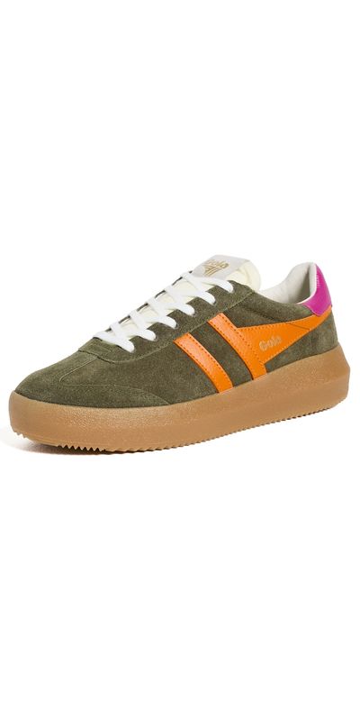 Gola Gola Athena Sneakers Khaki/Clementine/Fuchsia