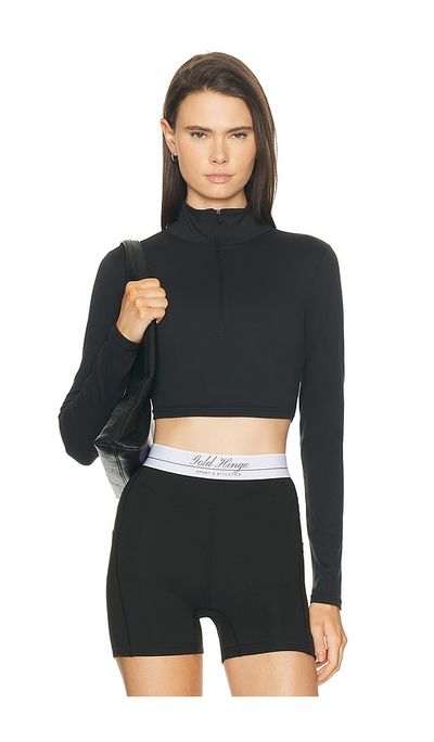 Gold Hinge Gold Hinge Athletic Half Zip Crop Top