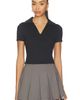 Gold Hinge Gold Hinge Preppy V-neck Polo Top - 1
