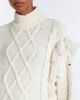 Goldbergh Goldbergh Brit cable-knit fringed wool sweater - 3