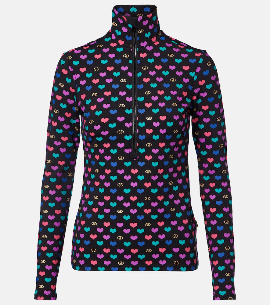 Goldbergh Goldbergh Cuori printed ski top