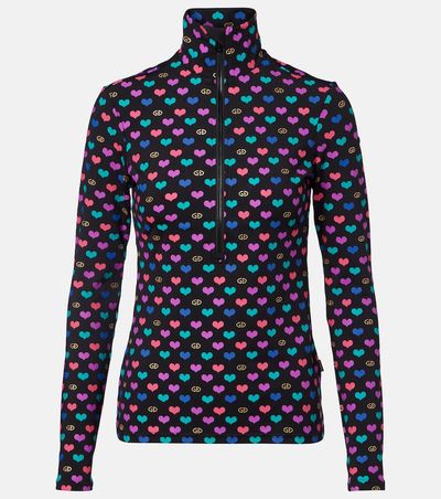 Goldbergh Goldbergh Cuori printed ski top