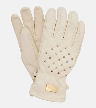 Goldbergh Goldbergh Glisten studded leather ski gloves