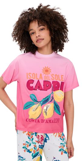 Goldbergh Goldbergh Loredana Short Sleeve Top Italian Rose