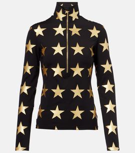 Goldbergh Goldbergh Lunaria printed half-zip ski top