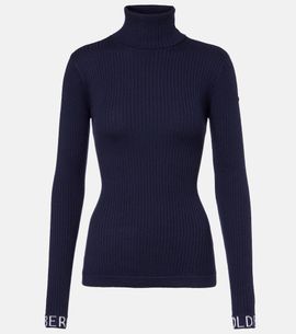 Goldbergh Goldbergh Mira ribbed-knit turtleneck ski top
