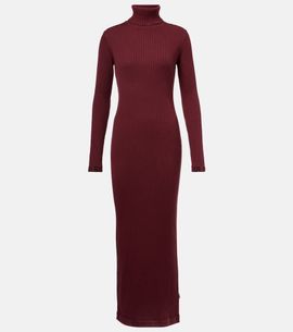 Goldbergh Goldbergh Mireille ribbed-knit turtleneck midi dress