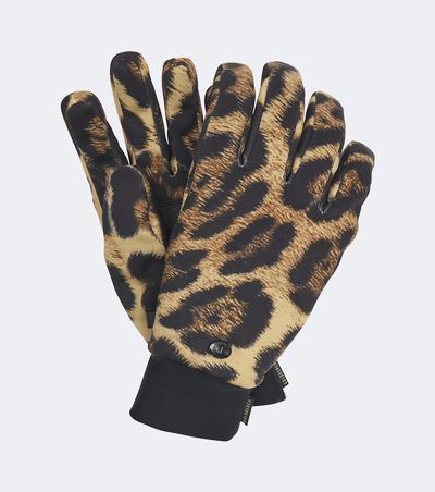 Goldbergh Goldbergh Softy leopard-print gloves