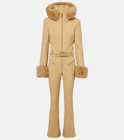 Goldbergh Goldbergh Vita faux fur-trimmed down ski jumpsuit