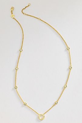 Goldbug Collection Bezel Charm Necklace