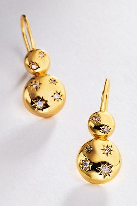 Goldbug Collection Double Bubble Drop Earrings