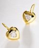 Goldbug Collection Puffy Heart Drop Earrings - 1