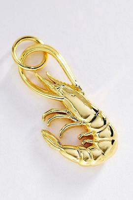 Goldbug Collection Small Shrimp Charm