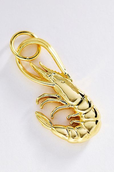 Goldbug Collection Small Shrimp Charm