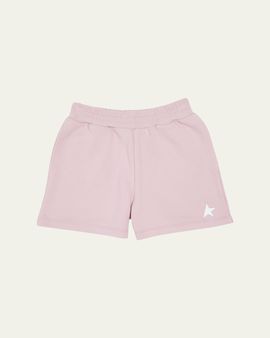 Golden Goose Girl's Star-Printed Fleece Shorts