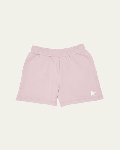 Golden Goose Girl's Star-Printed Fleece Shorts