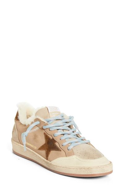Golden Goose Golden Goose Ball Star Low Top Faux Shearling Lined Sneaker (Nordstrom Exclusive)