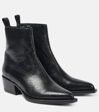 Golden Goose Golden Goose Debbie snake-effect leather ankle boots
