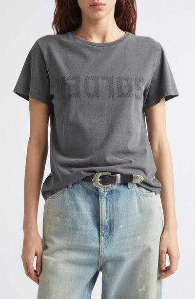 Golden Goose Golden Goose Distressed Cotton Logo Tee